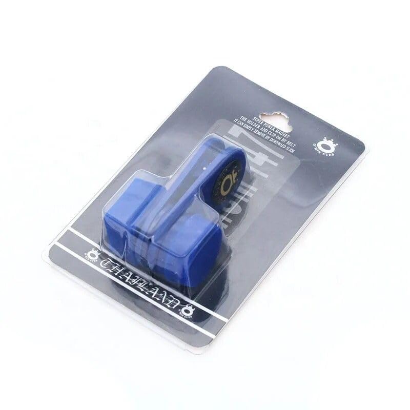Laxmi Ganesh Billiard Snooker Omin Magnet Billiard Pool cue Chalk Two Side Holder Portable (Blue)-image-3