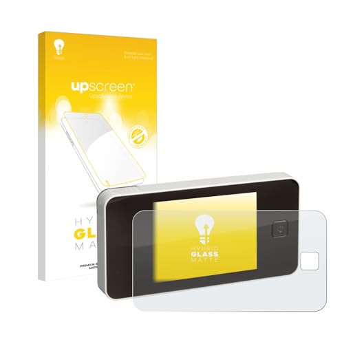 upscreen Matte Screen Protector Glass Film Compatible with Burg Wächter eGuard DG 8100 - Anti-Glare, Anti-Fingerprint, 9H Glass Protection