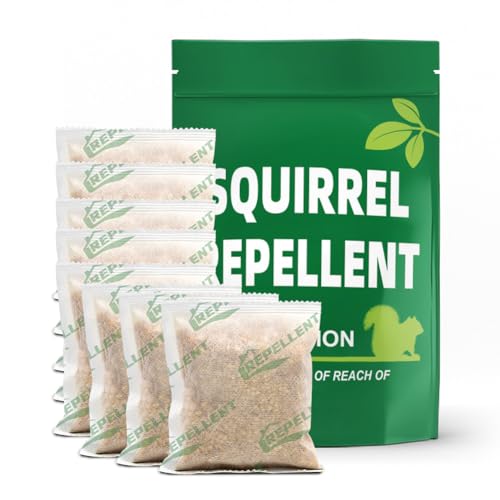 AUDQQM Squirrel Repellent Outdoor, Chipmunk Repellent for Garden & Attic, Plant-Based Squirrel...