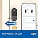 Tapo Smart Wi-Fi Deadbolt Door Lock – Keyless Tactile Buttons, Customized Access with in-App Monitoring, Auto-Lock, IP54 Weatherproof, BHMA Grade 3, Compatible with Standard Door Sizes, Tapo DL100