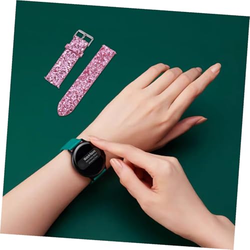 Correa de reemplazo rosa brillante para reloj miniatura 6