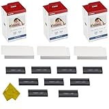 Canon KP-108IN 9 Color Ink Cassette and 324 Sheets 4 x 6 Paper Glossy For SELPHY CP1300, CP1200, CP910, CP900, CP760, CP770, CP780 CP800 Wireless Compact Photo Printer