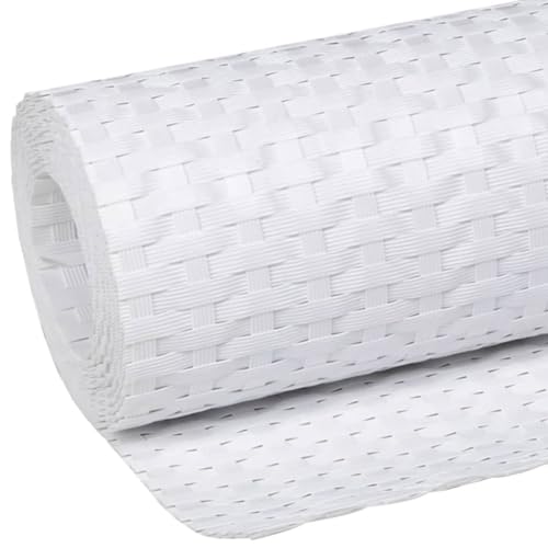 Pantalla para balcón blanca de 300 x 100 cm de diseño elegante 8