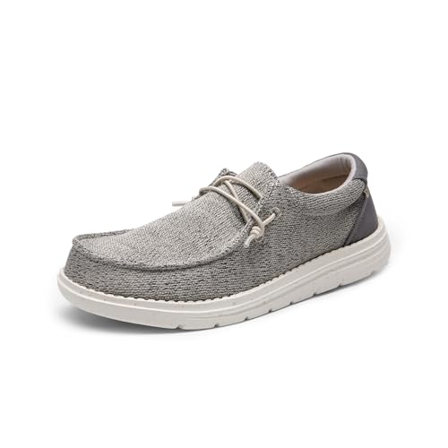 Mocasines casuales para mujer con estampado gris floral ideales para tus paseos diarios