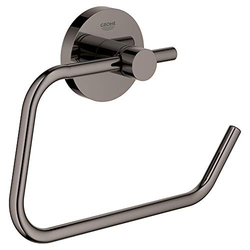 GROHE 40689001 Essentials Wall-Mounted Toilet Paper Holder Starlight Chrome product thumbnail 13