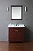 Ariel Bath SCTUR36SWA by SeaCliff Designs Bathroom Vanity, 36" Turnberry Single-Sink w/Mirror - Walnut