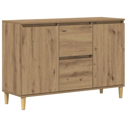 vidaXL Buffet chêne Artisanal 102x35x70 cm Bois d'ingénierie