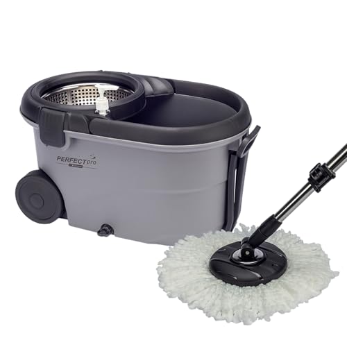 Perfect Pro, Mop Giratório, Move, Mop com Angulação de Aço Inox, Para Qualquer Tipo de Piso, Centríf