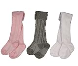 Material de algodón Z-Chen 3 Pares de Medias para Bebé Niña, Set 1, 6-12 Meses