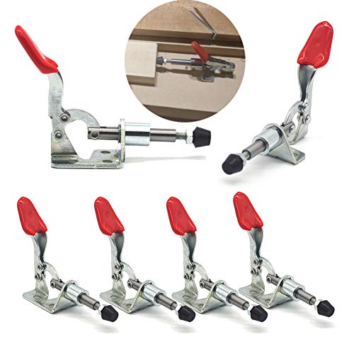 Image of Push Pull Action Toggle Clamps 6 PACK 301AM Latch Anti-slip Hand Tool 110Lbs Holding Capacity Quick Release Clamp (301AM)