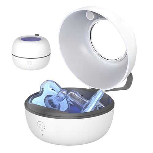 Générique Boîtier de Stérilisation pour Tétines - Stérilisateur UV Compact Pour Sucettes,Accessoire de Voyage pour Ados Adultes Parents Tétines Voyages...