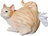 Cat Toilet Paper Holder Funny Cat Tissue Dispenser Cute Resin Tissue Box for Bathroom Kitchen or Bedroom Functional Cat Butt Tissue Holder for Organizing Bathroom Tissues and Paper Towels
