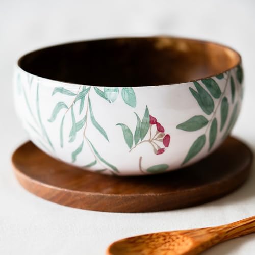 5 Nutritious Healthy Breakfast Ideas 10 Thenga Coconut Shell Enamel Bowl for Serving Smoothie, Salad, Sna...