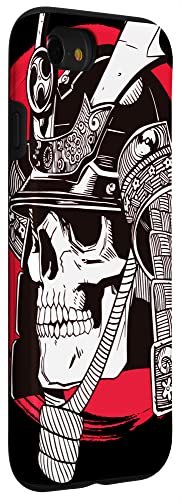 Iphone Se (2020) / 7 / 8 Samurai Skull Red Sun Helmet Warrior Case #TOP2
