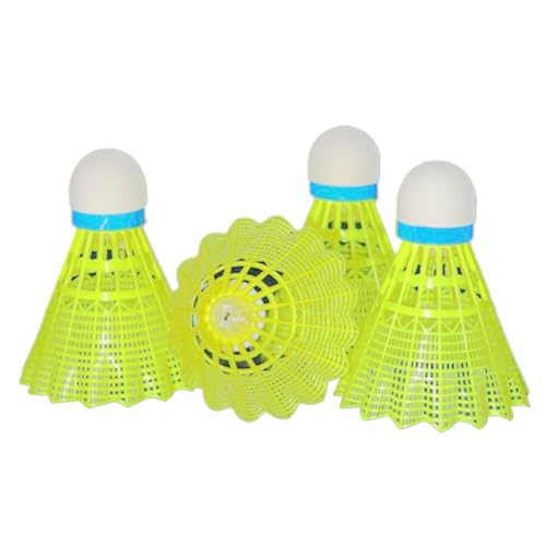 CHENZILIN Sport Badminton 4Pcs/Pack LED Badminton Nylon Shuttlecock Badminton Lighting Badminton Outdoors Training