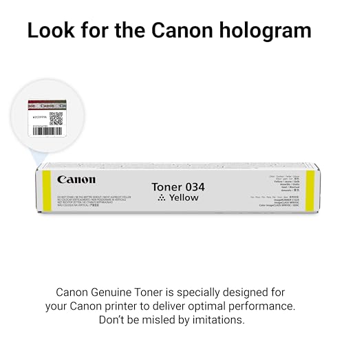 Toner jaune CRG-034 de 7300 pages pour vos impressions professionnelles