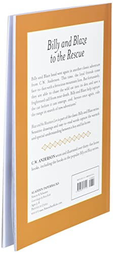 Blaze and the Mountain Lion (Billy and Blaze) 0689717113 Book Cover