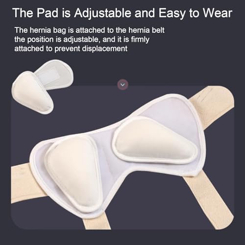 Faja para Hernia para Hombres y Mujeres, Soporte Inguinal Ajustable, Khaki S miniatura 5