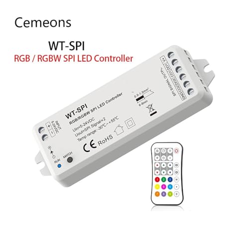 Controlador LED SPI 5V-24V compatible con tiras de píxeles WS2811 3