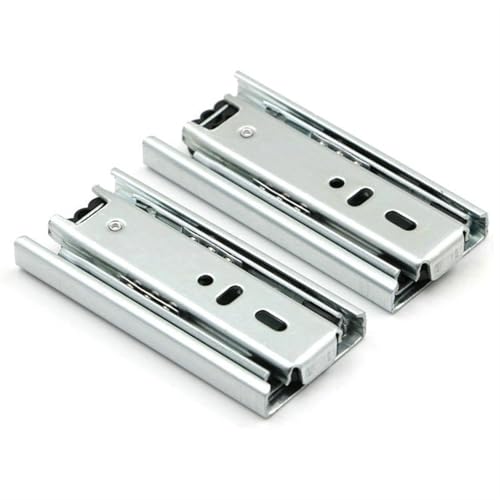 Guías pequeñas para cajones de 3 secciones extraídas y mini riel 2