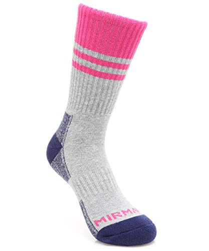 MIRMARU Women’s 5 Pairs Hiking Socks- Moisture Wicking Outdoor Athletic Sports Cushion Crew Socks3