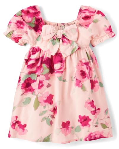 Image of The Children's Place Baby-Girls and Toddler Tiered Dress, Short Sleeve