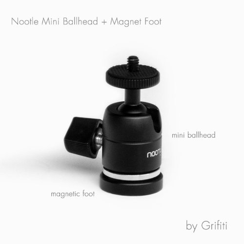 Grifiti Nootle Magnetic Camera Mount and Magnetic Camera Stand Magnetic Foot Nootle Mini Ball Head Heavy Duty Metal Securely Attaches to Steel or Other Magnetic Surfaces - Thumbnail 2