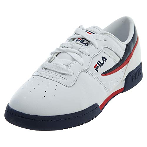 Fila boys Fila Original Fitness Big Kids Sneaker, White/Navy/Red, 6 Big Kid US