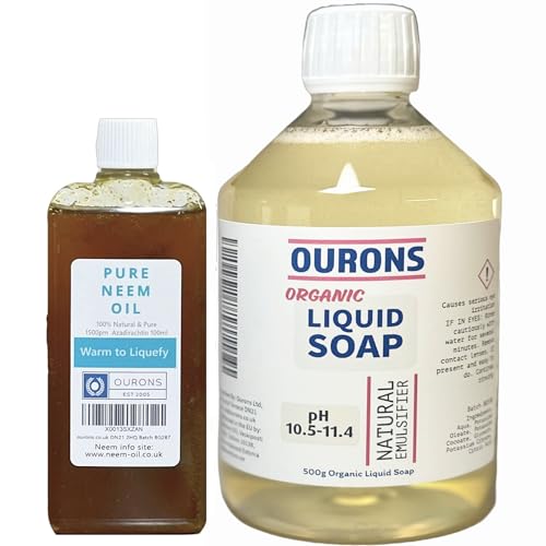 OURONS Neem Oil & Horticultural Soap Set Plant Pet & Skin Care