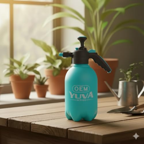 Image of OEM Heavy Duty 2L Pressure Spray Pump for Plants - Adjustable Mist & Jet Flow, Garden Sprayer Bottle for Watering, Cleaning, Fertilizer, Pesticide & Car Wash (Multipurpose Use)