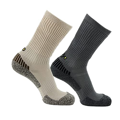 Thyo - Lot de 2 paires de chaussettes Trek-GR Concept® - couleur - Beige gris - Pointure - 44-46