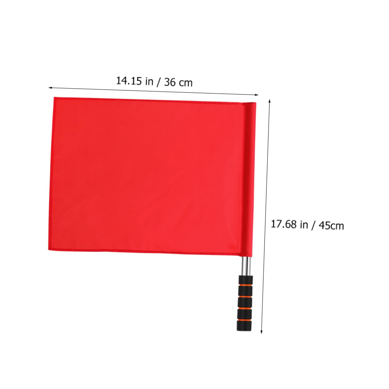 Gogogmee 6pcs Racing Referee Flags Multi-function Handheld Signal Flags for Sports Traffic and Events Sturdy Poles for High Visibility