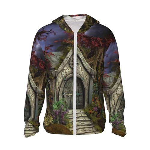 Gothique Fairy Garden chemise solaire haut de gamme pour femme avec capuche protectrice