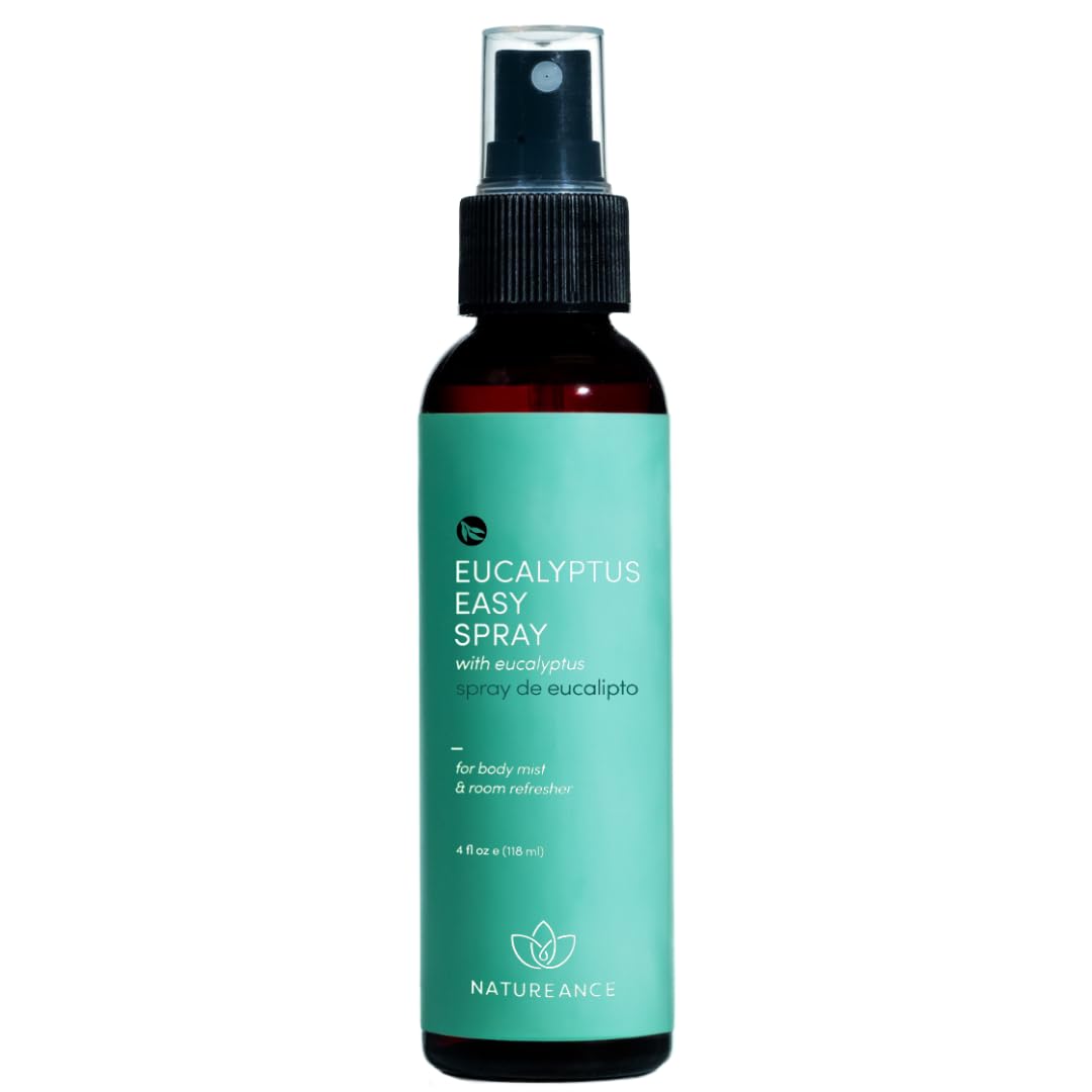 Natureance Breathe Easy Spray (4 Fl Oz) – Helps Promote Free Breathing, Clear the Senses and Purify the Air – Spray with Eucalyptus