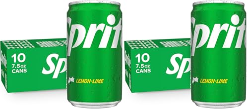 Sprite Lemon-Lime Caffeine Free Soda Soft Drink Fridge Pack Mini Cans, 7.5 fl oz, (Pack of 20)