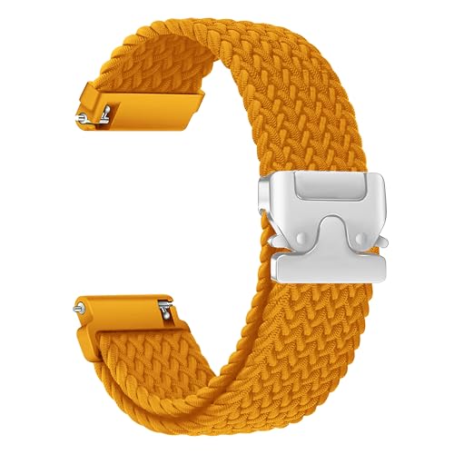 Image of ACM Watch Strap Woven Braided Clipper 22mm compatible with Universal 22mm Size Replacement Strap Smartwatch Adjustable Belt Band