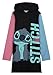 Disney Felpa Vestito per Bambina e Ragazza, Stitch Felpa Oversize in Cotone (Nero, 13-14 Anni)