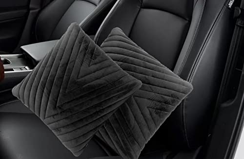 Image of Auto Hub Memory Foam Backrest Cushion, Passengers Rest to Relieve Back Pain and Improve Sitting Posture Universal Version for All Car Seats (Black)