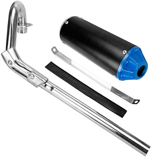 Fvrito High Performance Exhaust Muffler Silencer Pipe Assembly Kit For Honda Crf50 Xr50 70Cc 110Cc 125Cc Taotao Db14 Db10 Ssr Sr110 Rocketa Xpro Db-X20 Sdg Coolster Ex16 Chinese Pit Dirt Bike Blue #TOP2