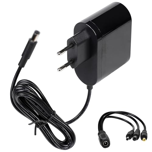 Carbosing 12 V 2 A Adattatore di alimentazione, caricatore compatibile con Sagemcom NBSE24120200HE/DS-77/Engel RS8100HD 8100HD/Bbox Sagem ADSL/Orange Livebox 3 4 5 Sagem/Thomson TCM470 Nero