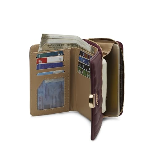 Image of Lavie Luxe Women's Lucie Emboss Medium Trifold Wallet | Gift for Women