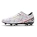 WILTENA Womens Comfy Soccer Cleats Mens Low Top Firm Ground Football Shoes Girls Boys Fashion Outdoor Football Sneakers White Size 9.5w/8m