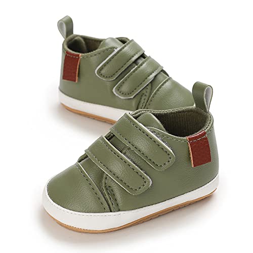 Image of Clowora Baby Boys Girls Shoes Non-Slip Rubber Sole Sneakers Infant First Walking Toddler Crib Shoes Newborn Loafers Flats.