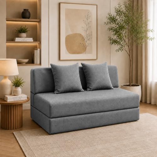 Urban Decor 3x6-Feet 1 Seater Sofa Cum Bed, Grey - Image 2