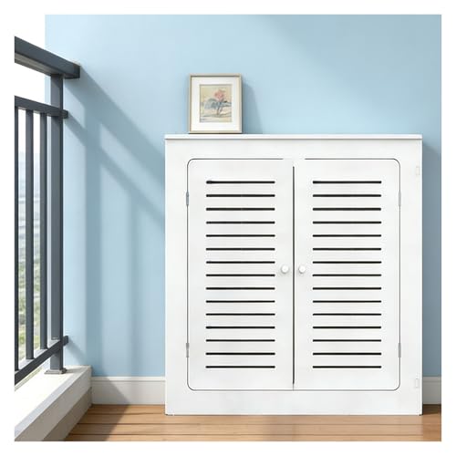 WBBML Underfloor Heating Manifold Cover Soluciones de Almacenamiento Cubreradiadores Armario Protector Calentador Dormitorio, Comedor(60x70x15cm/23.62x27.56x5.91in)