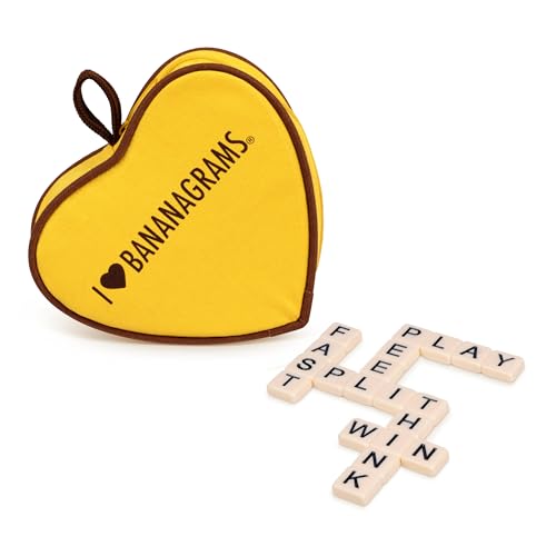 I Heart Bananagrams juego de palabras en estuche corazón miniatura 2