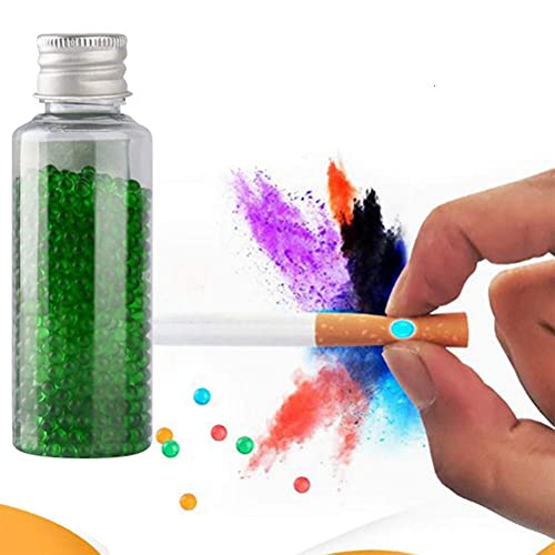 TiSkying 1000 PCS Menthol pour Cigarette, Capsules aromatiques DIY Explosion Bead Filtre à Capsule Aromatique Ball Capsule Cigarette Click Filter Carte Aroma Card Aroma Infusion Flavor, tube menthol Cover