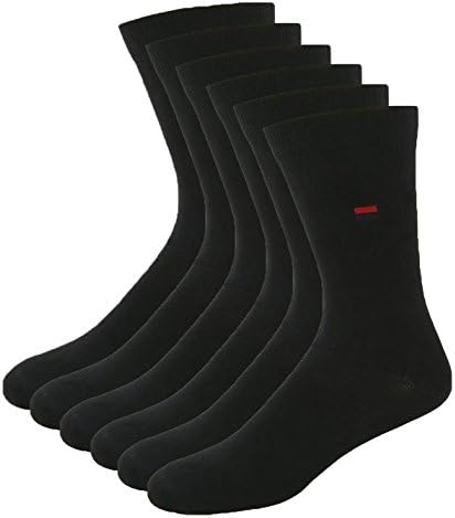 NAVYSPORT Men's Calf Length Cotton Socks (Pack of 3), White/Grey, Free Size