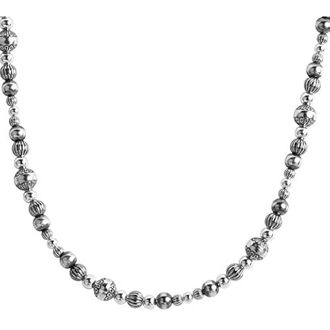 American West Jewelry Sterling Native Pearl Mixed Beads Necklace 20 Inch Cover