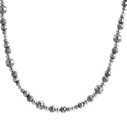American West Jewelry Sterling Native Pearl Mixed Beads Necklace, 20 Inches